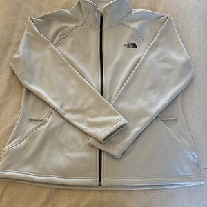 The North Face Light Gray Zip-Up Jacket Like New